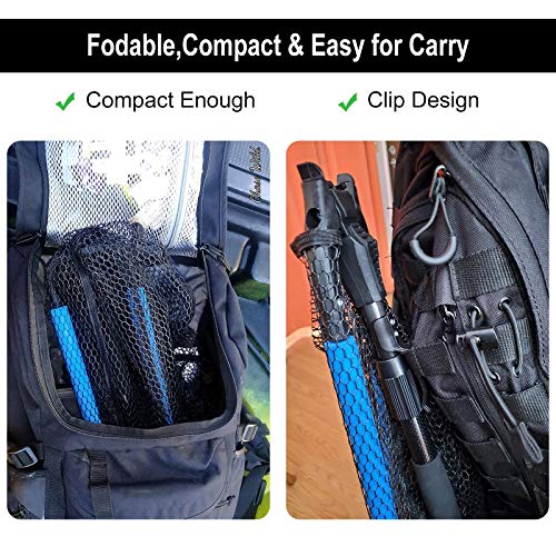 PLUSINNO Portable Telescopic Fish Net for Fishing