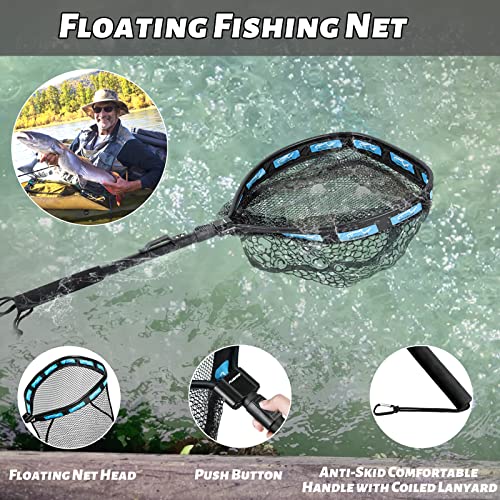 PLUSINNO Floating Fishing Net - Easy Catch and Release