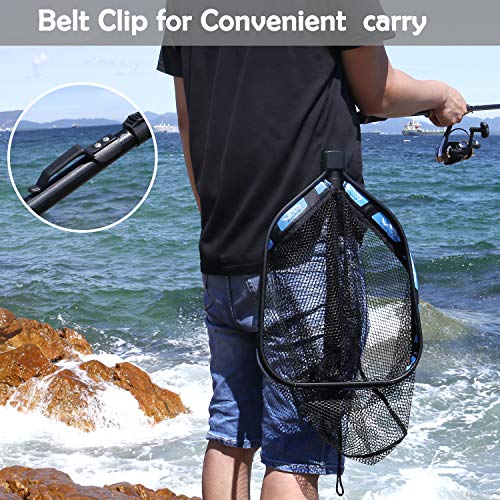 PLUSINNO Compact Floating Fishing Net for Easy Catch & Release