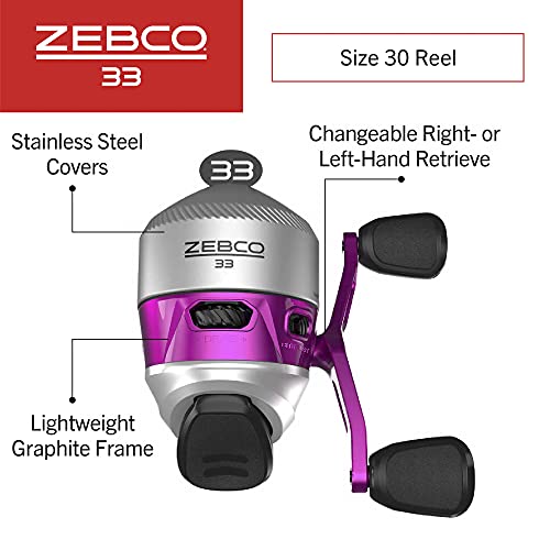 Zebco 33 Spincast Reel & Fishing Rod Combo, 5'6