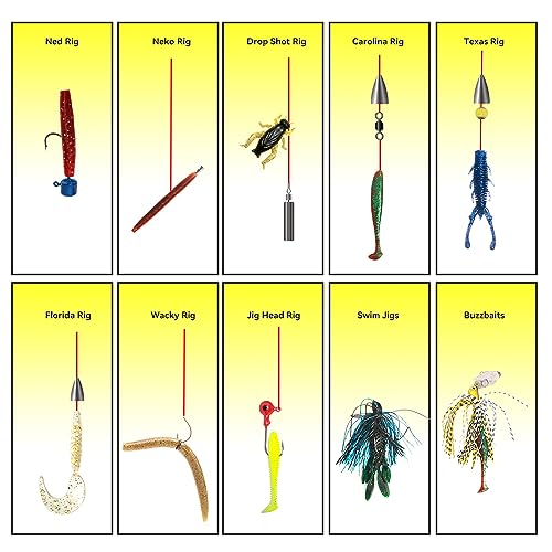 322-Piece Bass Fishing Lures Kit with Manual