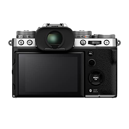 Silver Fujifilm X-T5 Mirrorless Camera Body