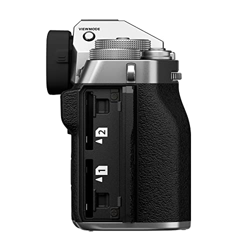 Silver Fujifilm X-T5 Mirrorless Camera Body