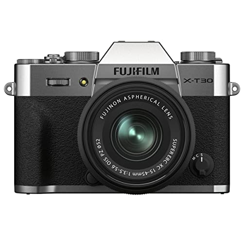 Silver Fujifilm X-T30 II with XC15-45mm Kit