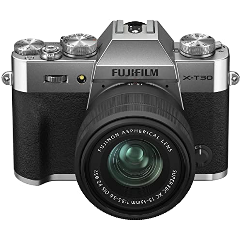 Silver Fujifilm X-T30 II with XC15-45mm Kit