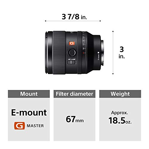 Sony FE 35mm F1.4 GM Wide Angle Lens