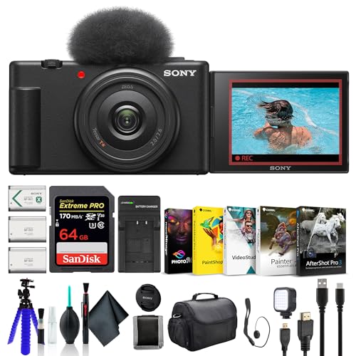 Sony ZV-1F Vlogging Camera Bundle with Accessories