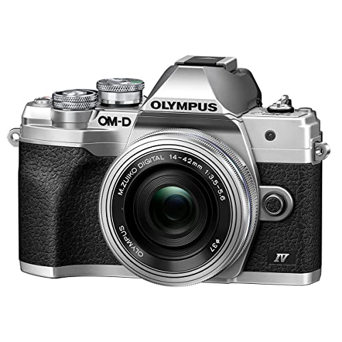 Olympus OM-D E-M10 Mark IV Camera Bundle, Silver