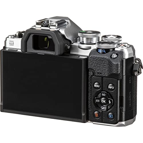 Olympus OM-D E-M10 Mark IV Camera Bundle, Silver