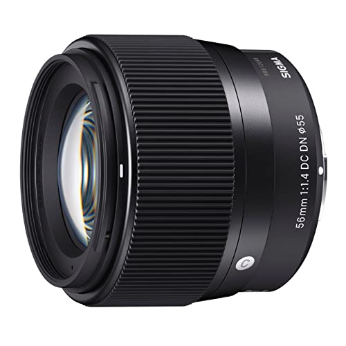 Sigma 56mm E-Mount Fixed Prime Camera Lens, Black