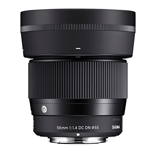 Sigma 56mm E-Mount Fixed Prime Camera Lens, Black