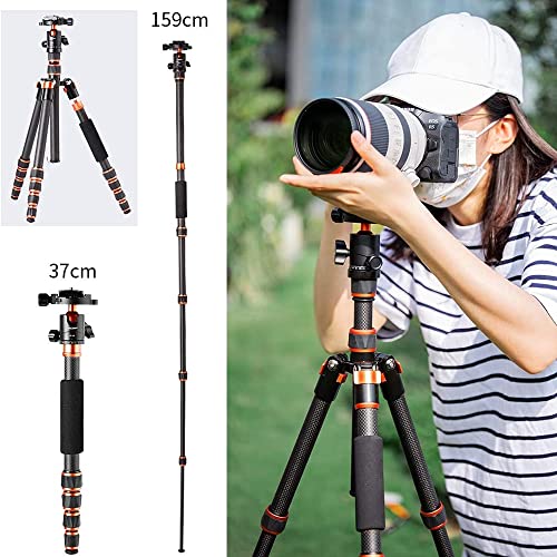 60" Carbon Fiber Camera Tripod with Ball Head