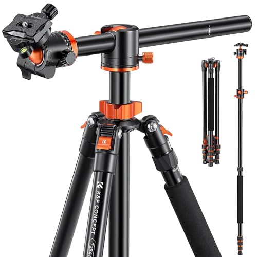 Professional Aluminum Camera Tripod with Monopod and Ball Head
