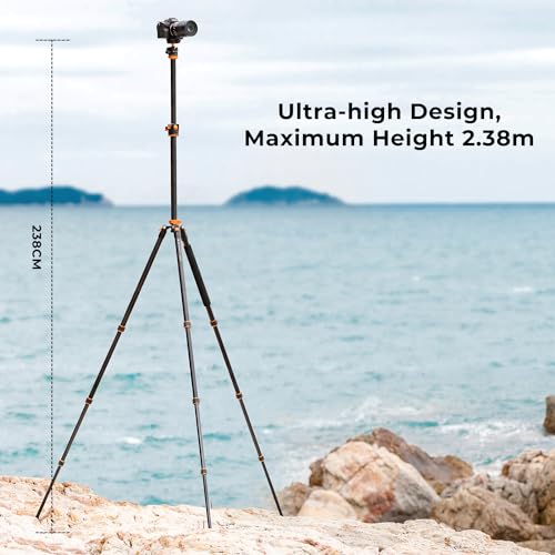 Professional Aluminum Camera Tripod with Monopod and Ball Head