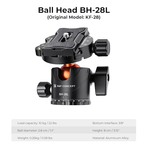 Professional Aluminum Camera Tripod with Monopod and Ball Head