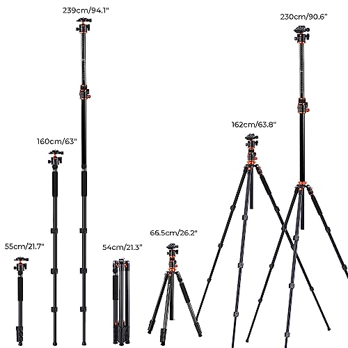 K&F Concept Ultra High Camera Tripod for Indoor/Outdoor