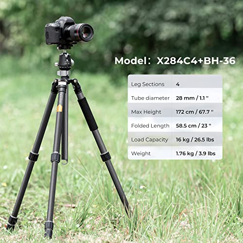 K&F Concept X-Series Carbon Fiber Camera Tripod