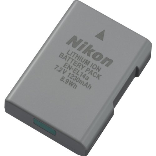 Nikon 27126 EN-EL 14A Li-Ion Battery in Grey