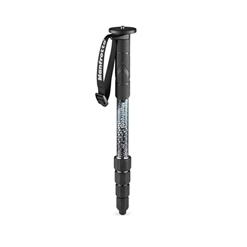 Manfrotto Element MII MMELMIIA5BK: Lightweight 5-Section Camera Monopod