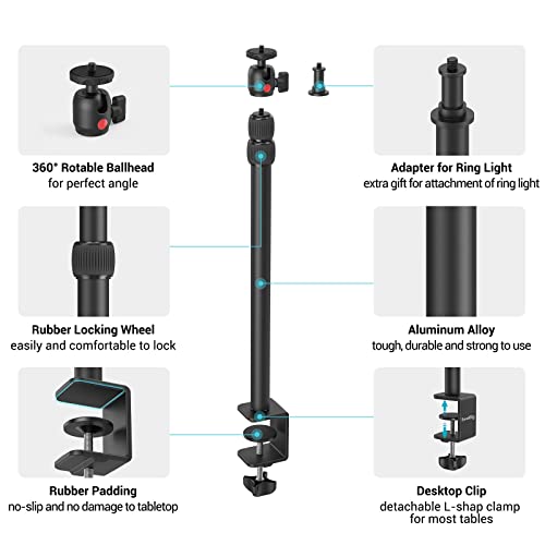 Adjustable Camera Table Stand for DSLR, Ring Light