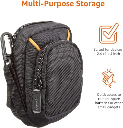 Medium Point and Shoot Camera Case, Black