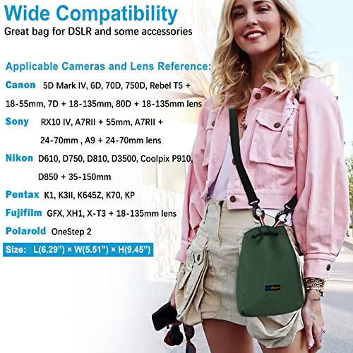 Ginfleurs Waterproof Camera Bag with Drawstring Shoulder Strap