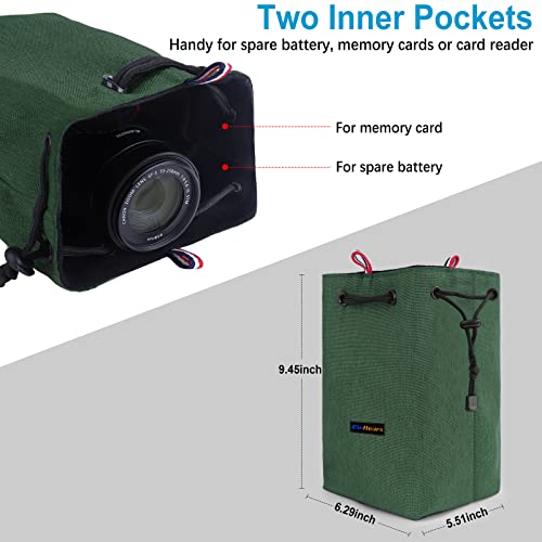 Ginfleurs Waterproof Camera Bag with Drawstring Shoulder Strap