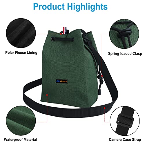 Ginfleurs Waterproof Camera Bag with Drawstring Shoulder Strap