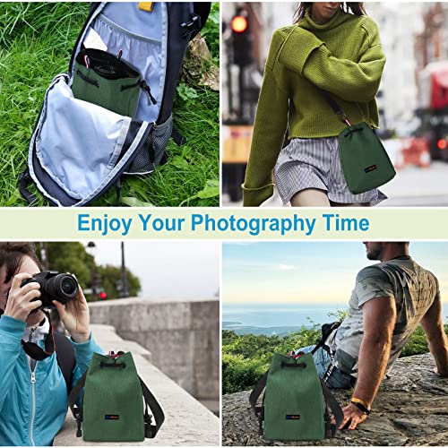 Ginfleurs Waterproof Camera Bag with Drawstring Shoulder Strap