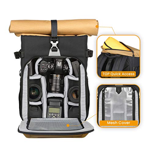TARION XH Waterproof Camera Backpack with 15" Laptop Compartment