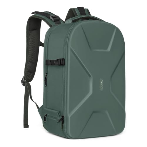 MOSISO 15-16" Camera Backpack, Emerald Green Hardshell Case
