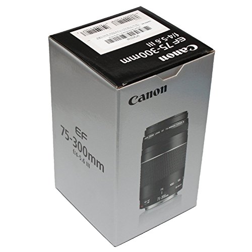 Canon EF 75-300mm Telephoto Zoom Lens in Black