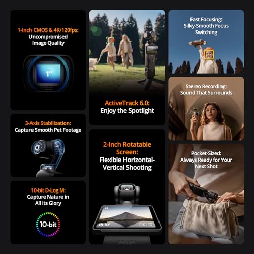 DJI Osmo Pocket 3 Creator Combo, Vlogging & Photography