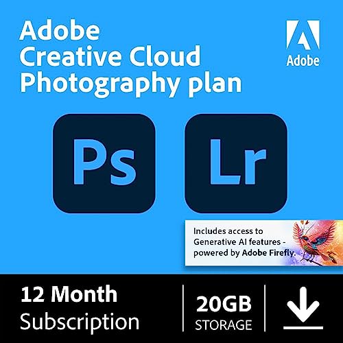 12-month subscription for Creative Cloud Photoshop + Lightroom