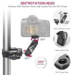 ULANZI Camera Clamp Mount with 360° Ballhead Adapter