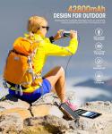 Solar Power Bank with Fast Charger and Flashlight
