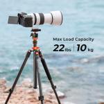 K&F Concept 78" Aluminum Camera Tripod with Ball Head