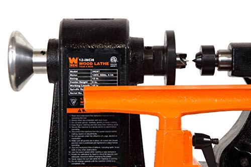 WEN 5-Speed Wood Lathe, 12x18, Black