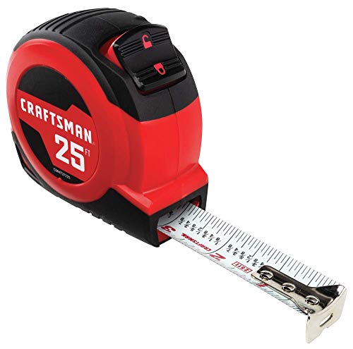 Craftsman 25ft Tape Measure with Fraction Markings