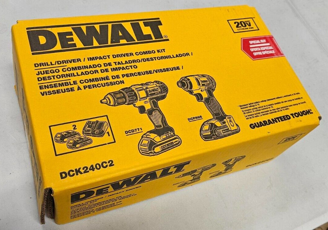 DEWALT 20V Cordless Drill and Impact Driver Set