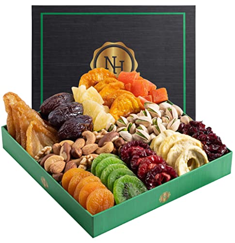 Christmas Fruit & Nut Gift Basket - Assorted Food Box