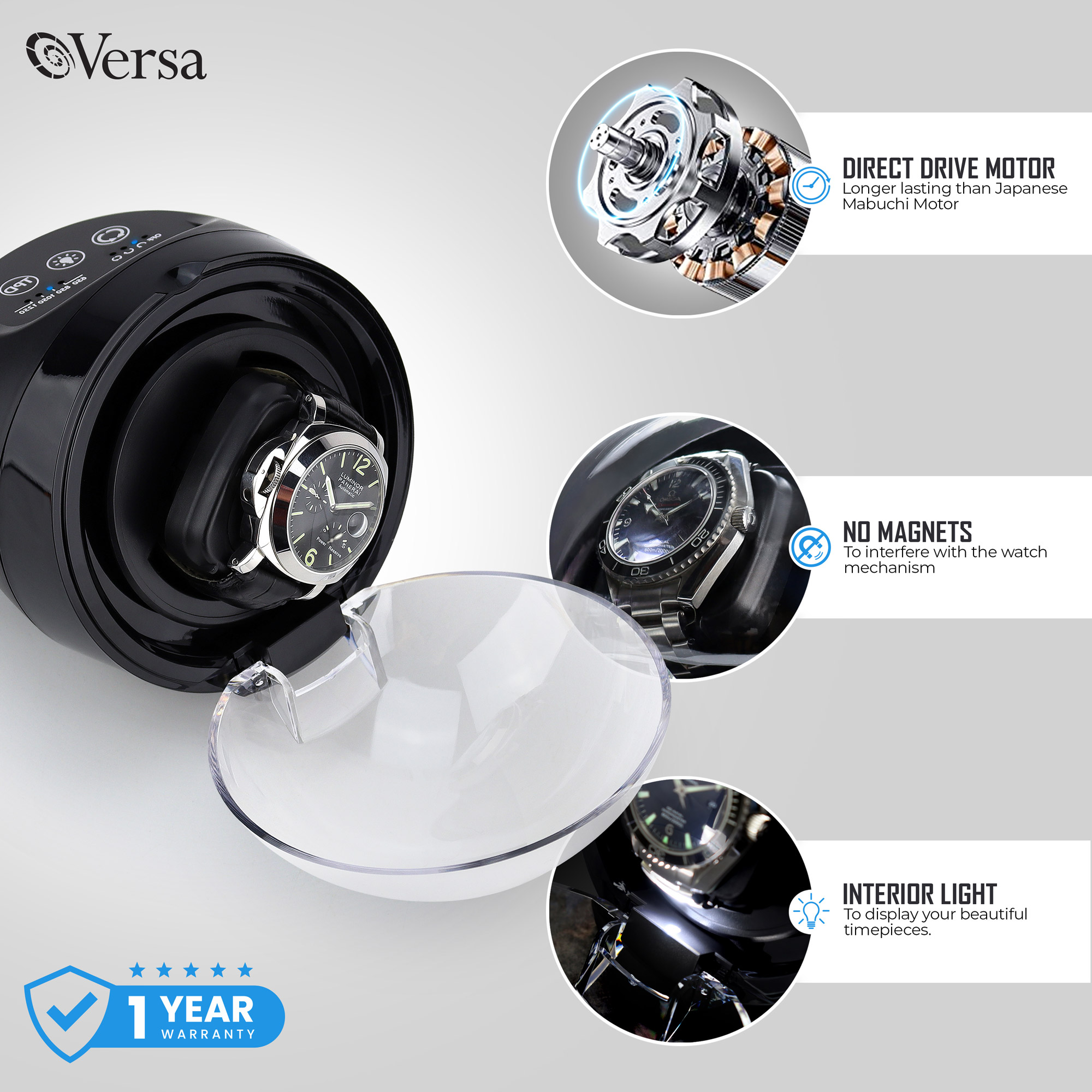 Versa Single Watch Winder