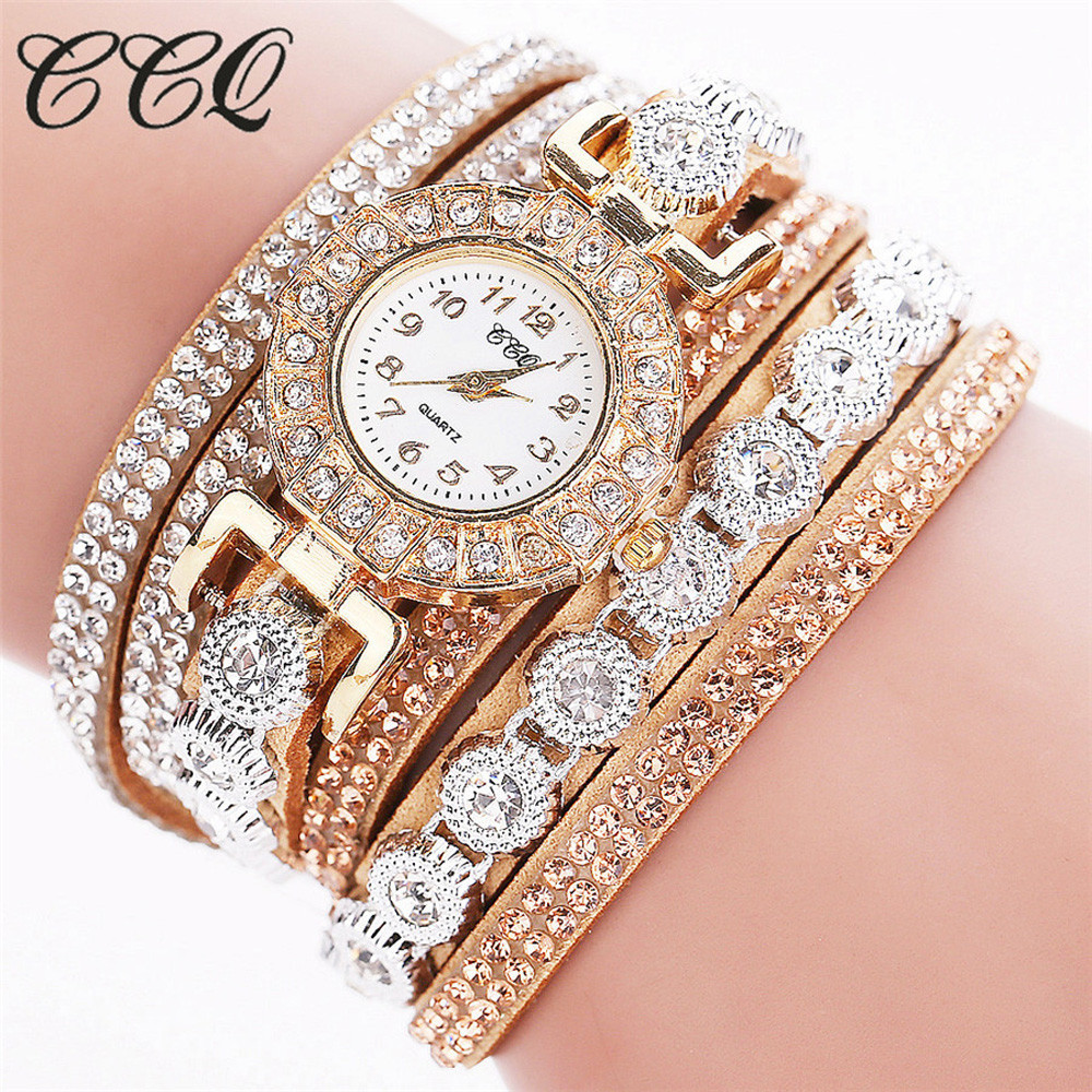 Rhinestone Women's Quartz Bracelet Watch