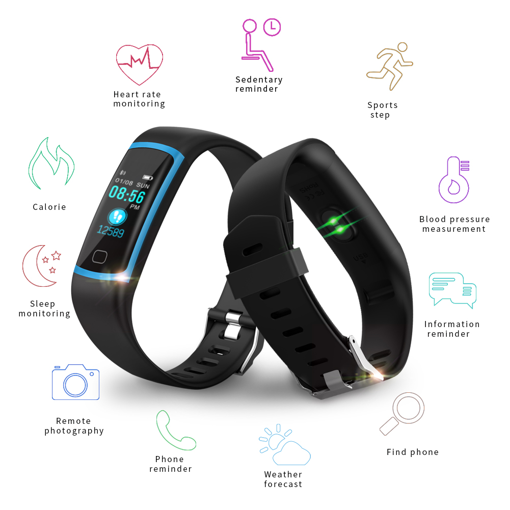 Women's Waterproof Fitness Tracker with Heart Rate Monitor