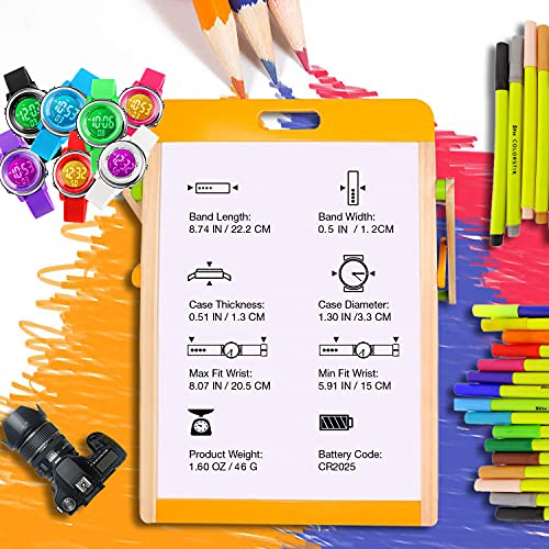 Waterproof Kids LED Sports Watch with Stopwatch