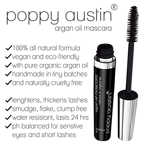 Organic Black Waterproof Vegan Mascara - Poppy Austin