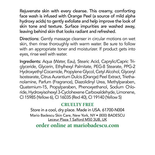 Mario Badescu Orange Cleansing Soap - AHA Enriched Face Exfoliant