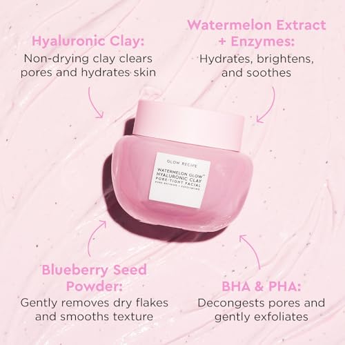 Watermelon Glow Hyaluronic Pore-Tight Clay Facial Mask