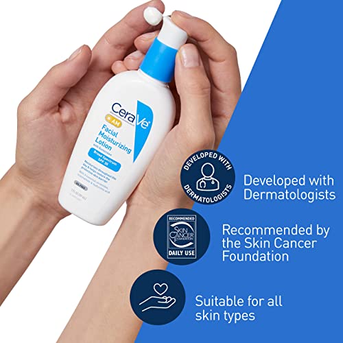 CeraVe AM Facial Moisturizing Lotion SPF 30 | Hyaluronic Acid & Niacinamide