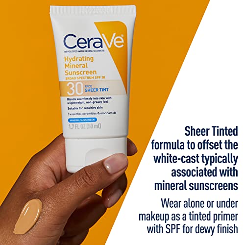 CeraVe Sheer Tint Mineral Sunscreen with SPF 30